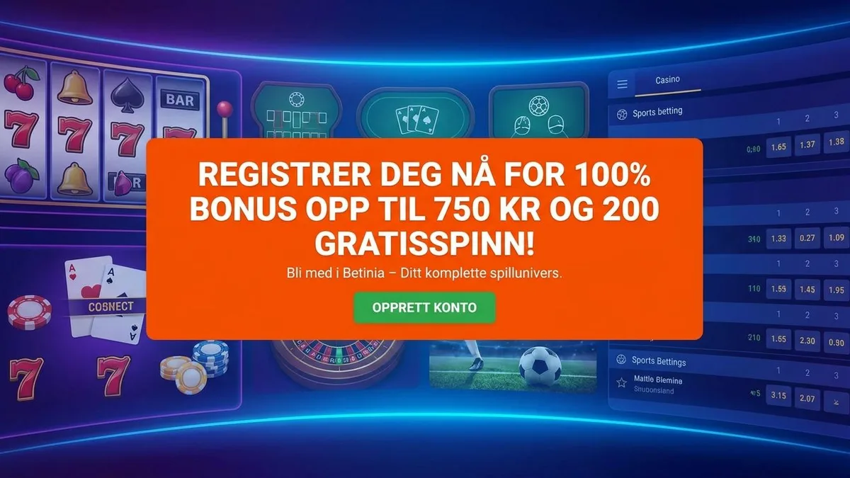 Registrer deg med bonus